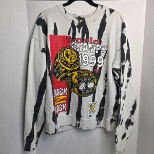 China Town Market x Urban Outfitters Zebra Bleached World Champion Sweater,  XL
